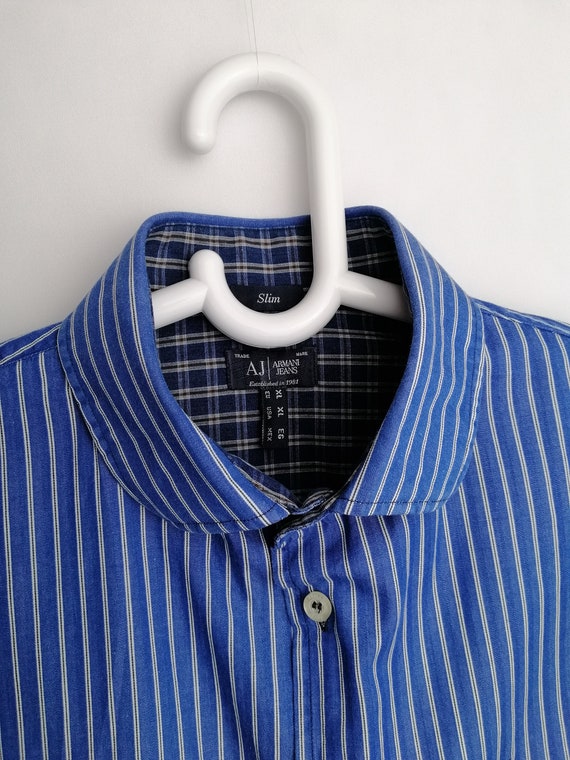 ARMANI Mens Shirt Slim Fit Long Sleeve 