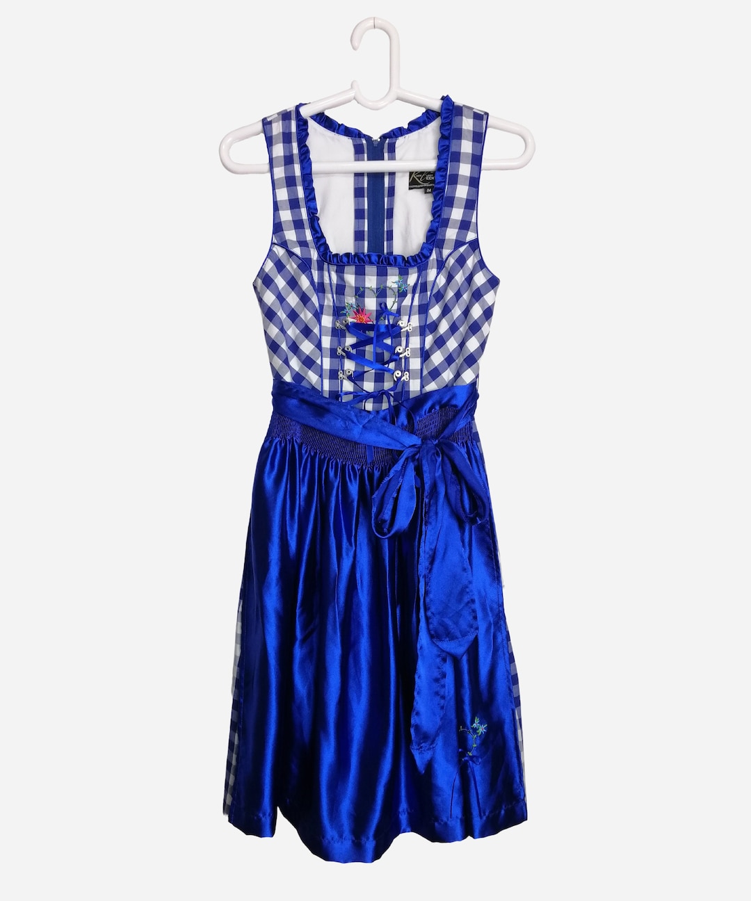 VINTAGE Dirndl Dress Traditional Sleeveless Trachten Alpen Dress ...