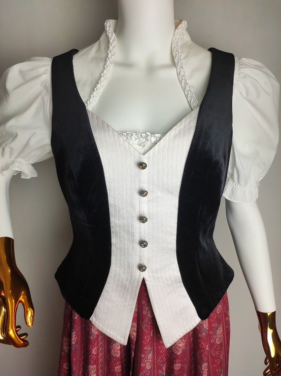 Austrian Dirndl Corset Top, Traditional Trachten … - image 9