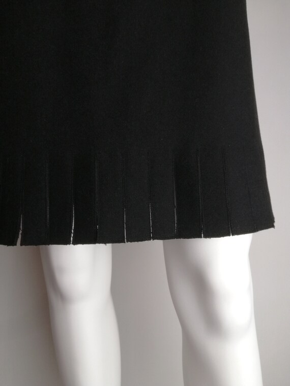 ALAÏA Wool Mini Skirt, Azzedine Alaia Winter 1986… - image 4