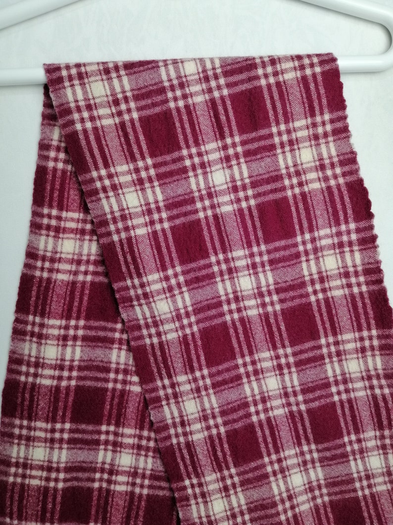 Women Vintage Plaid 100 Linen Thin Scarf