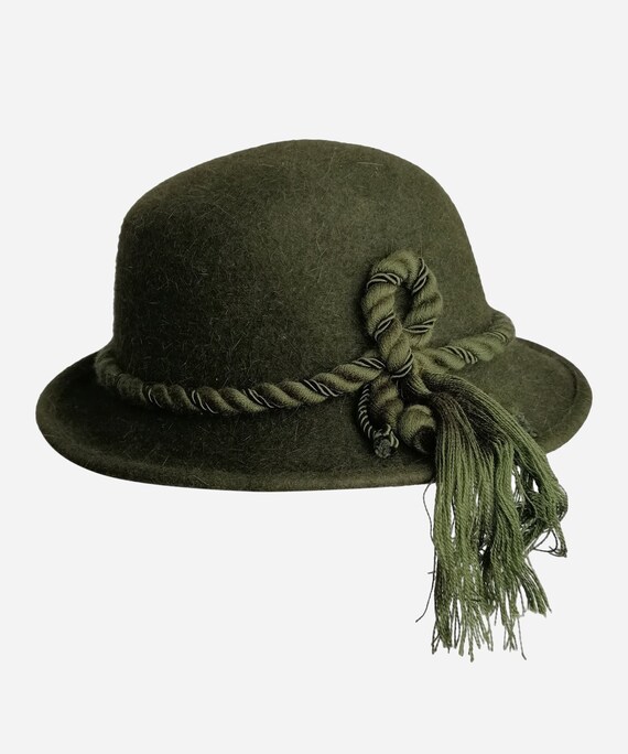 VINTAGE Austrian Felt Hat Dirndl 