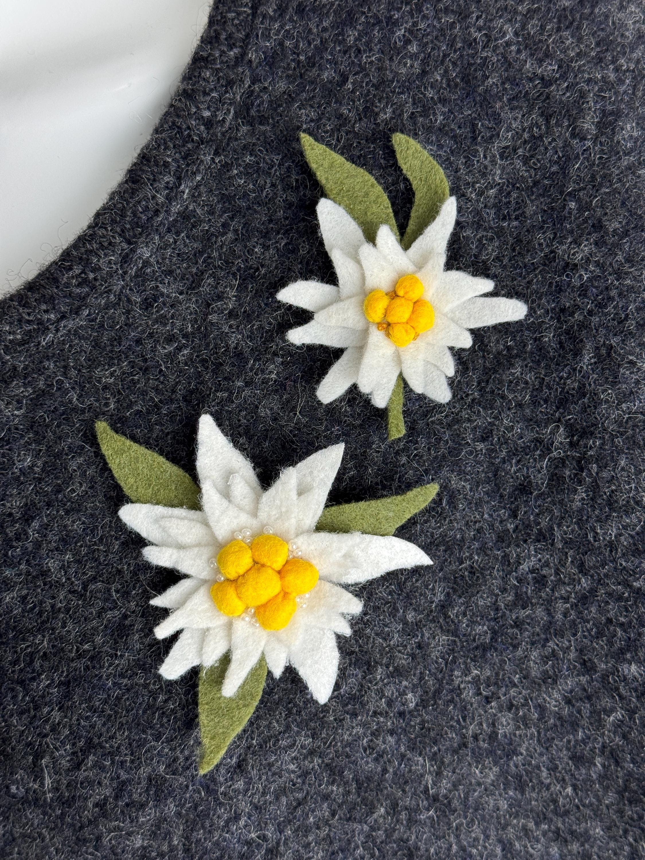 Edelweiss Brooch - Etsy