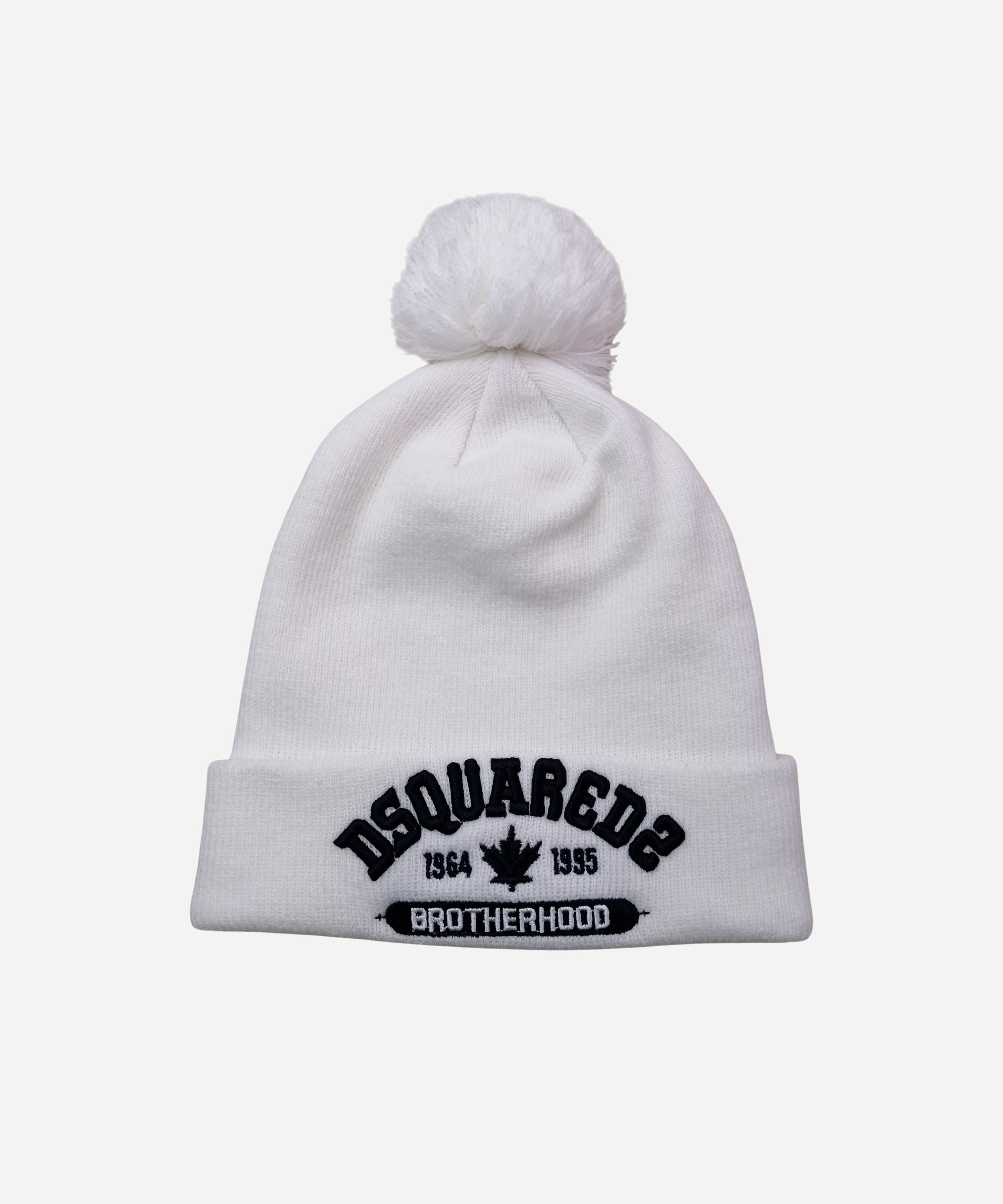 white designer beanie