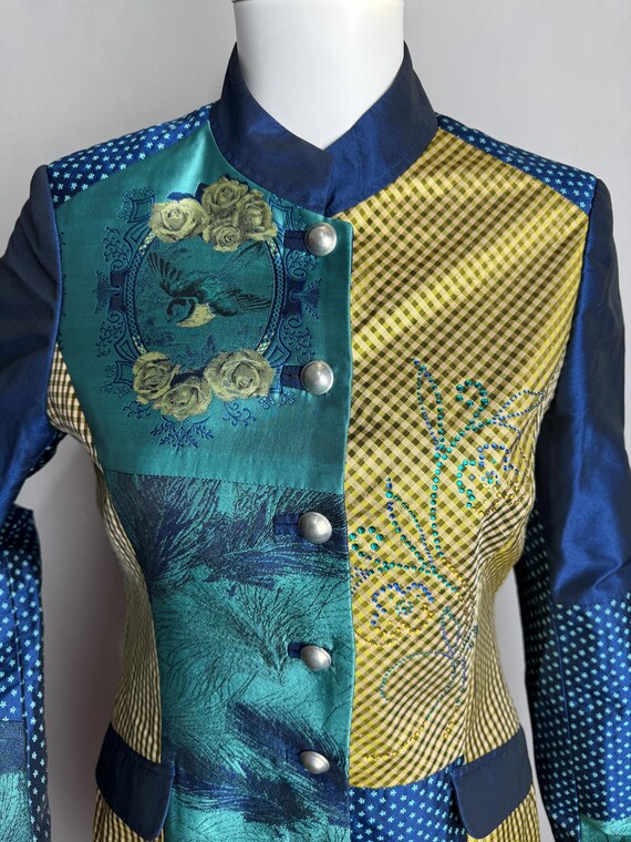 Austrian Floral Patchwork Jacket, Unique Trachten… - image 2