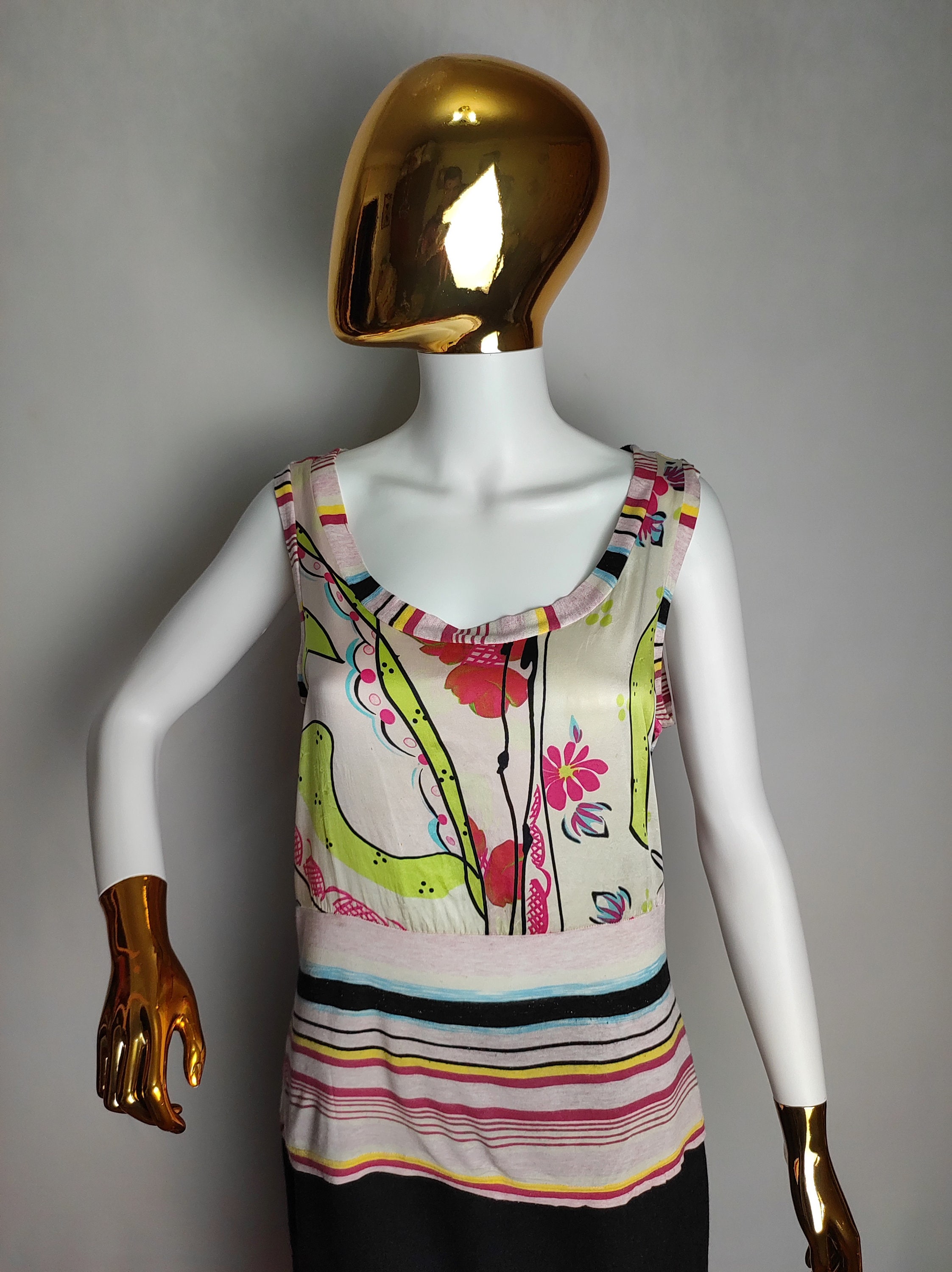 CHRISTIAN LACROIX Bazar Sleeveless Top, 90s French Designer