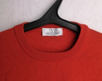 VALENTINO Merino Wool Sweater, 90s Authentic Luxury Designer