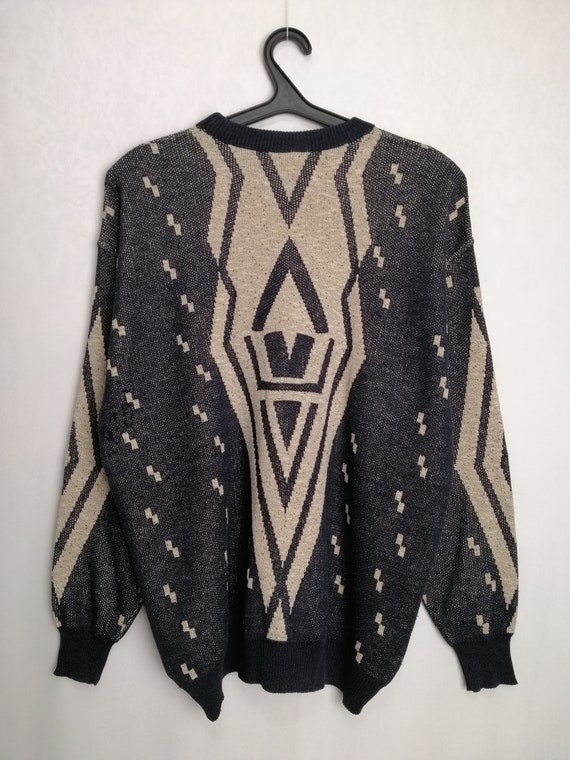 GIACCOMO LARUSSO Vintage Mens Sweater 80s 90s Ove… - image 3
