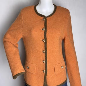 Austrian Wool Cardigan, Dirndl Folk Cardigan, Traditional Trachten Sweater, Oktoberfest Tyrol Cardigan, German Bavarian Alpen Knitwear, M
