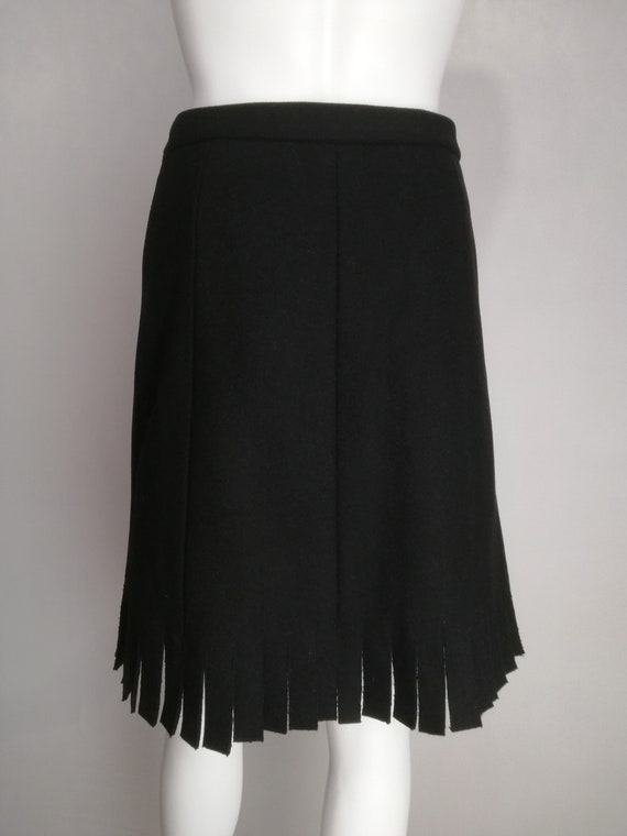 ALAÏA Wool Mini Skirt, Azzedine Alaia Winter 1986… - image 6