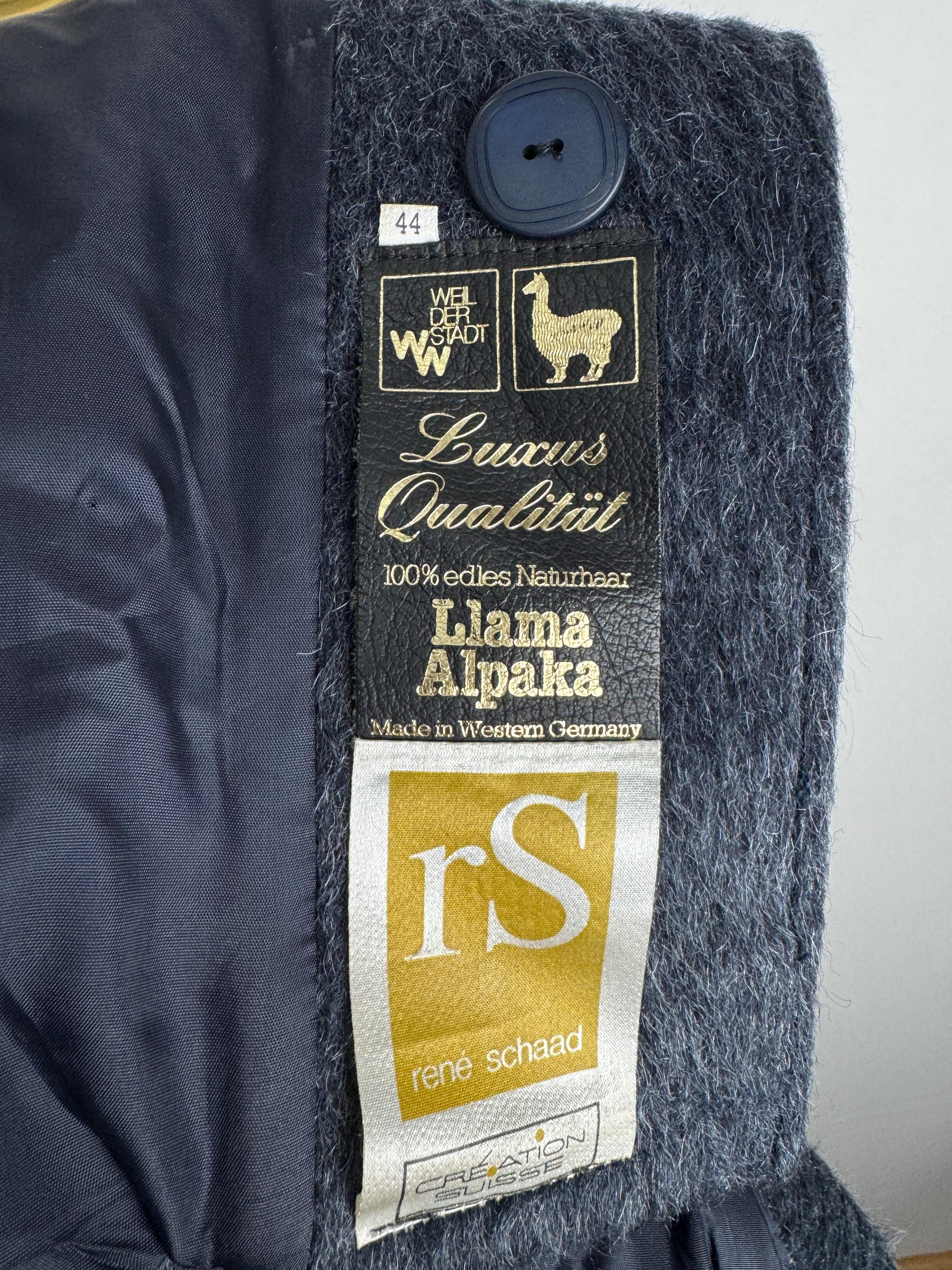 Manteau En Fourrure De Lama Vintage Années 80 - Allemagne De L'Ouest, Taille 2XL, Marron