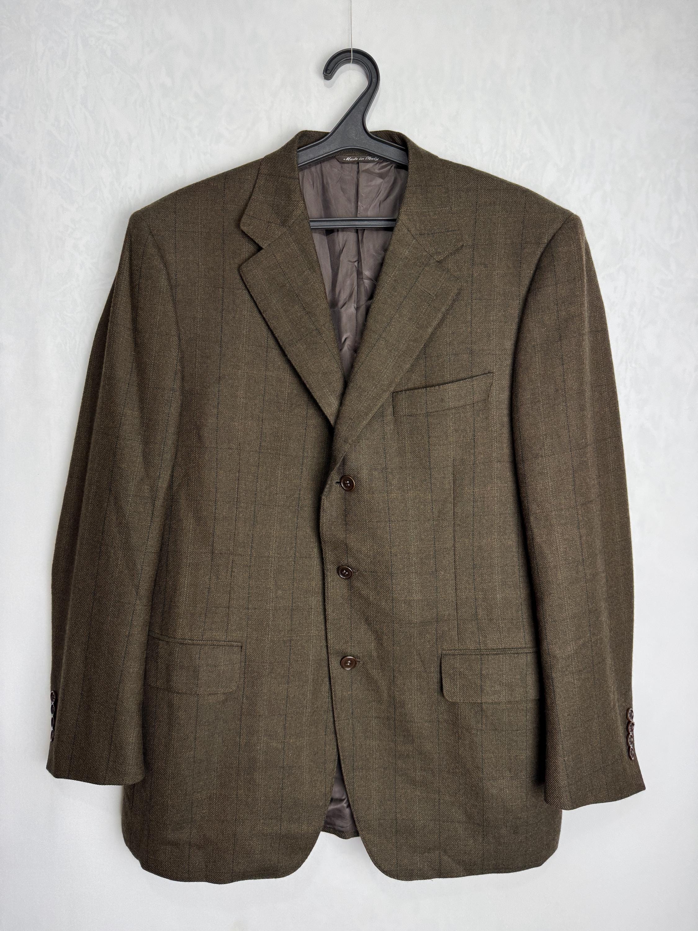 CANALI Wool & Cashmere Suit Jacket, 90s Italian Designer Mens