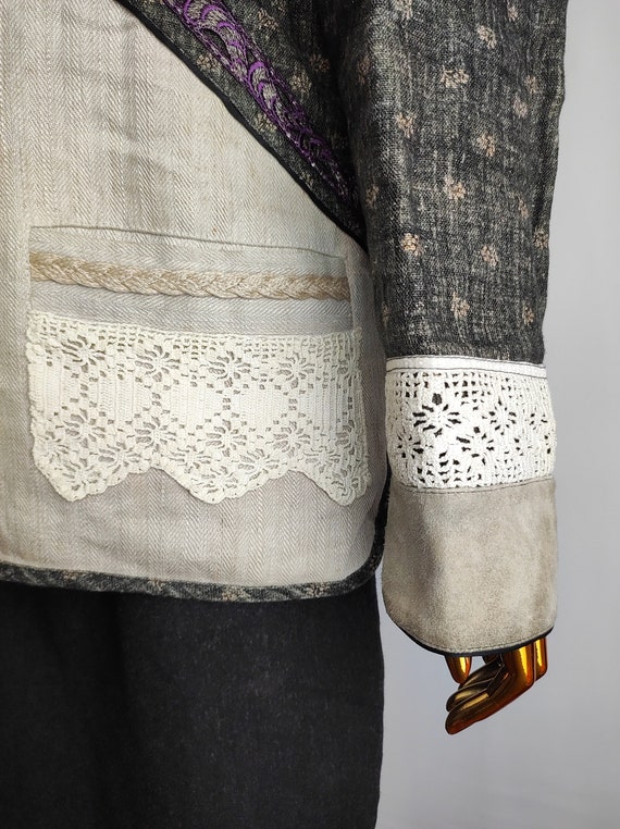 Dirndl Patchwork Jacket, Oktoberfest Trachten Jac… - image 8