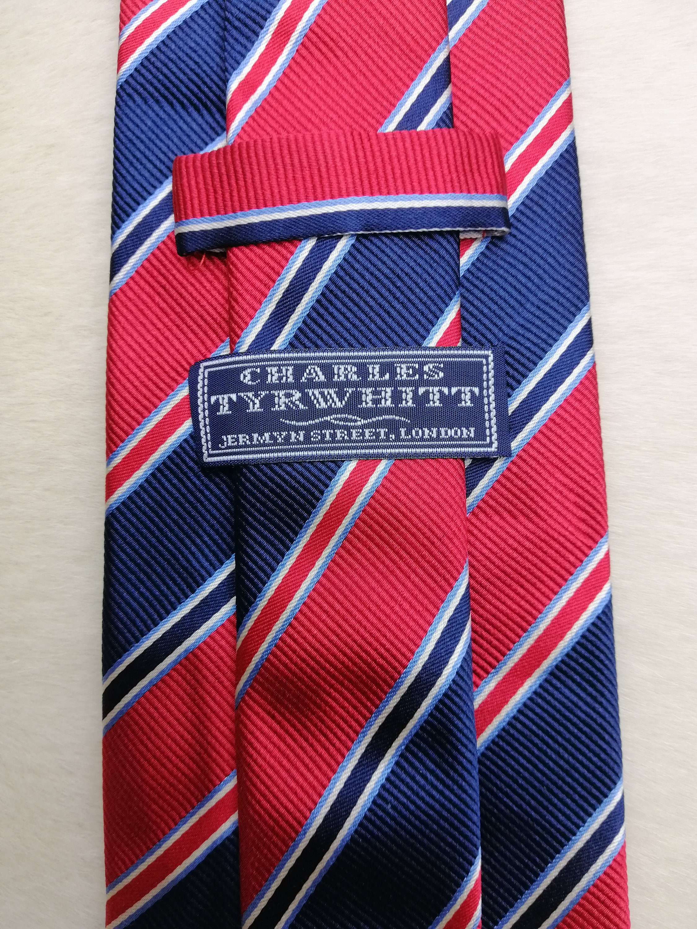 CHARLES TYRWHITT メンズネクタイ、ヴィンテージ ピュアシルクネクタイ 