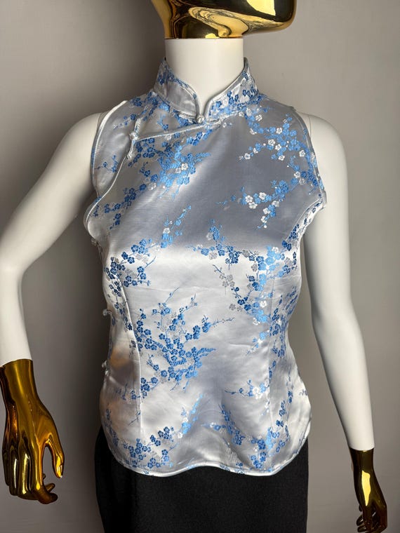 oriental satin top