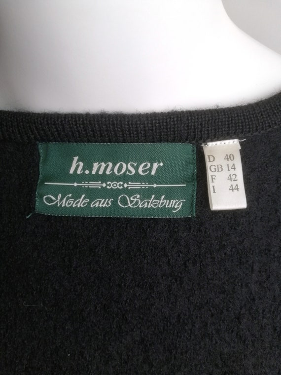 H.MOSER Boiled Wool Jacket, Austrian Trachten Bla… - image 8