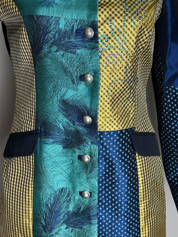 Austrian Floral Patchwork Jacket, Unique Trachten… - image 4