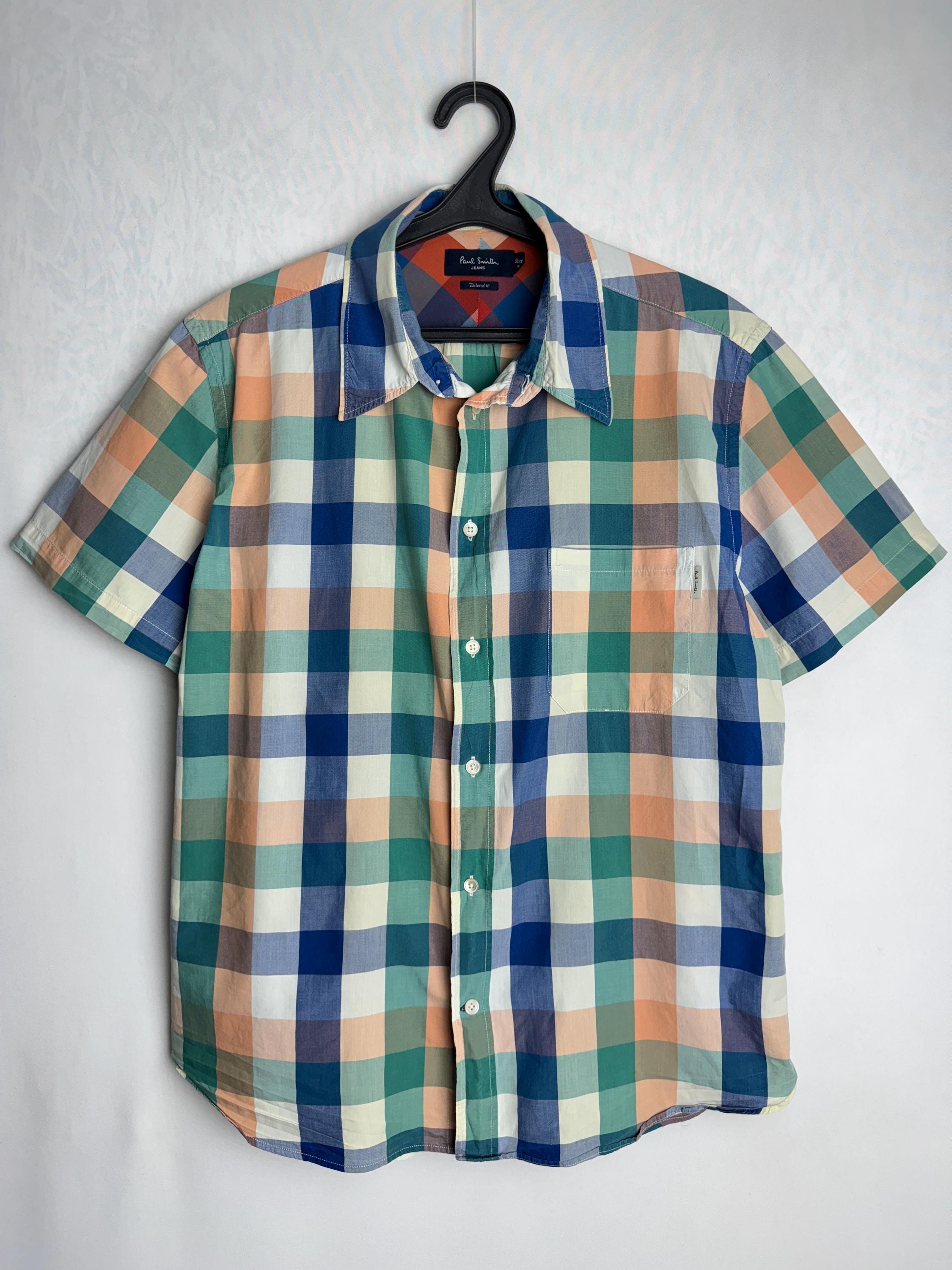 Pull Paul Smith Col V Gris Motif Texturé - Taille S En Très Bon état Occasion