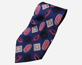 STEFANO RICCI vintage zijden stropdas Italiaanse ontwerper abstracte print pure zijde trouwdas voor mannen cadeau voor hem