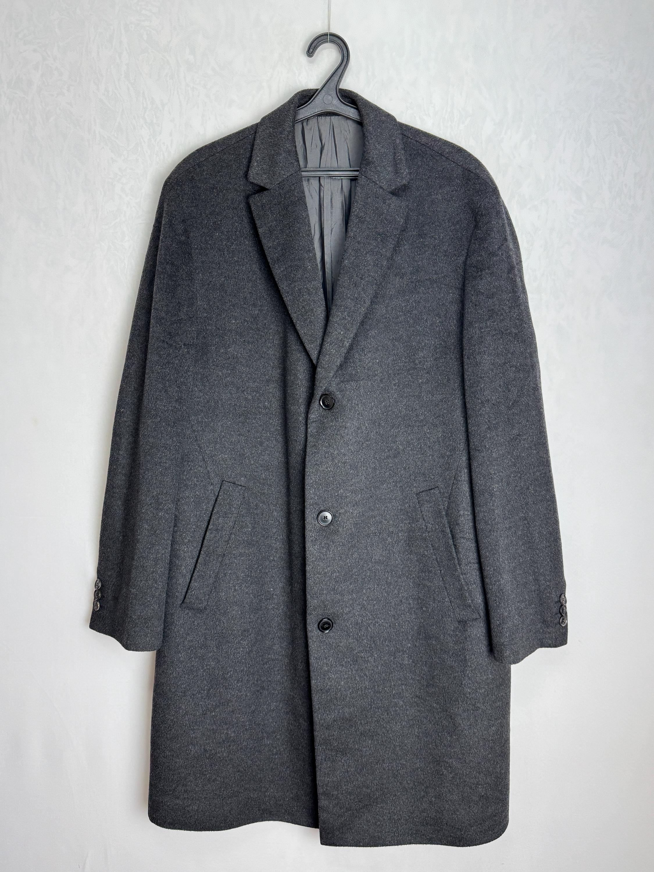 HUGO BOSS Wool & Cashmere Coat, 90s Mens Classic Overcoat