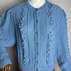 GIESSWEIN Wool Knit Cardigan, Austrian Dirndl Cardigan, Traditional Trachten Sweater, Oktoberfest Tyrolean Cardigan, Bavarian Folk Knitwear