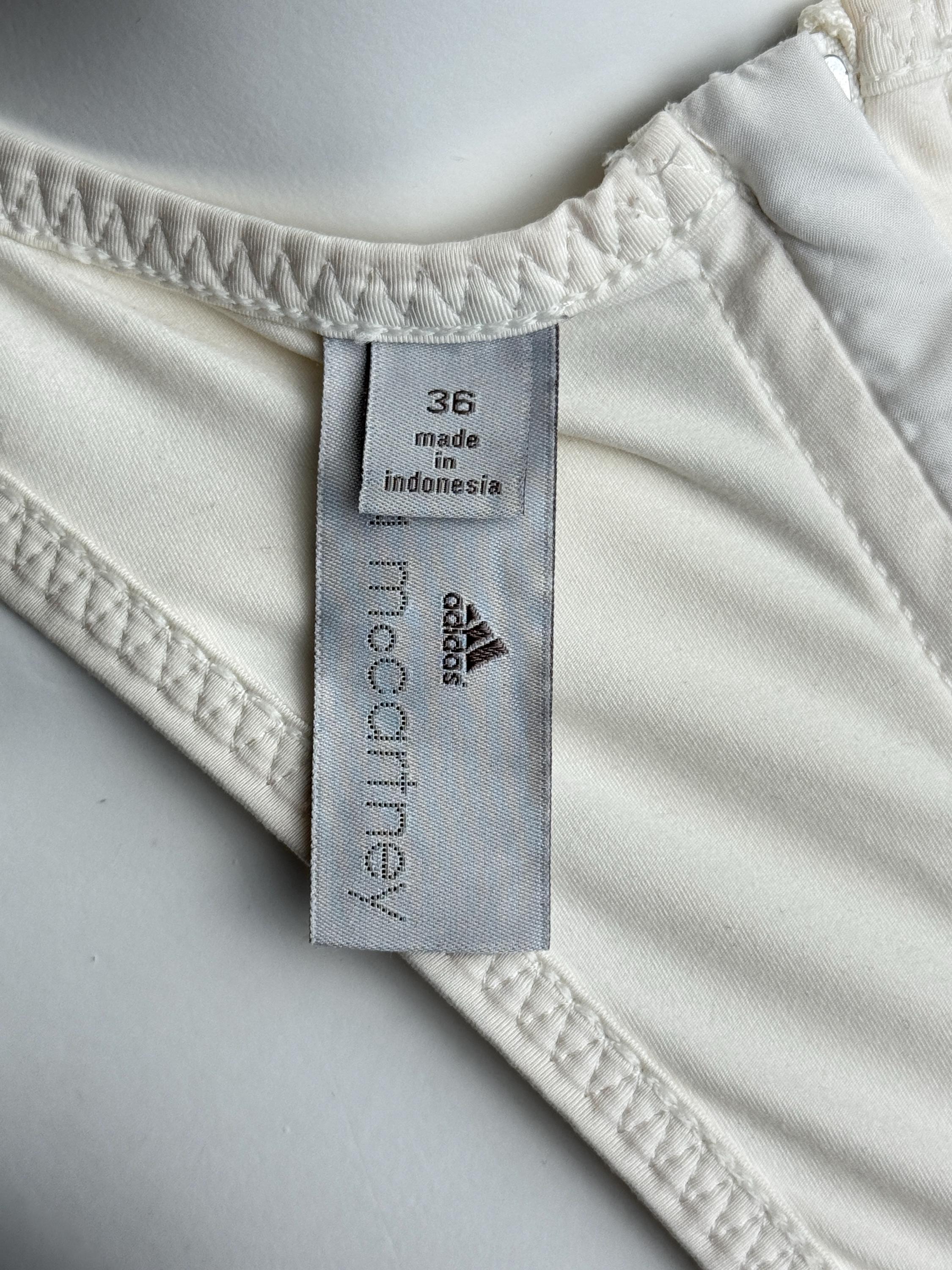 ADIDAS by STELLA McCARTNEY テニスミニドレス、ホワイトノースリーブ