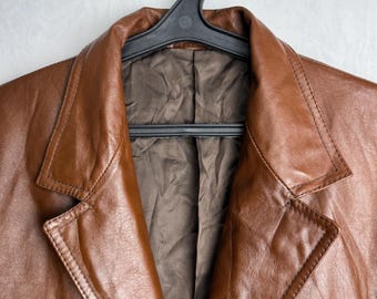 シテリSitelli ブラウン　レザージャケット　イタリア製　vintage シテリSitelli ブラウン レザージャケット イタリア製 vintage レディース