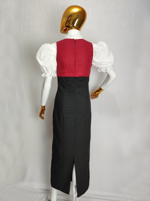 Linen Austrian Dress, Sleeveless Trachten Dress, … - image 4