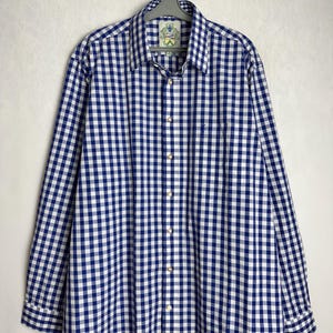 Mens Trachten Shirt, Traditional Alpen Shirt, Long Sleeve Austrian Shirt, Oktoberfest Folk Button Up, Tyrol Bavarian German Shirt, Size 3XL