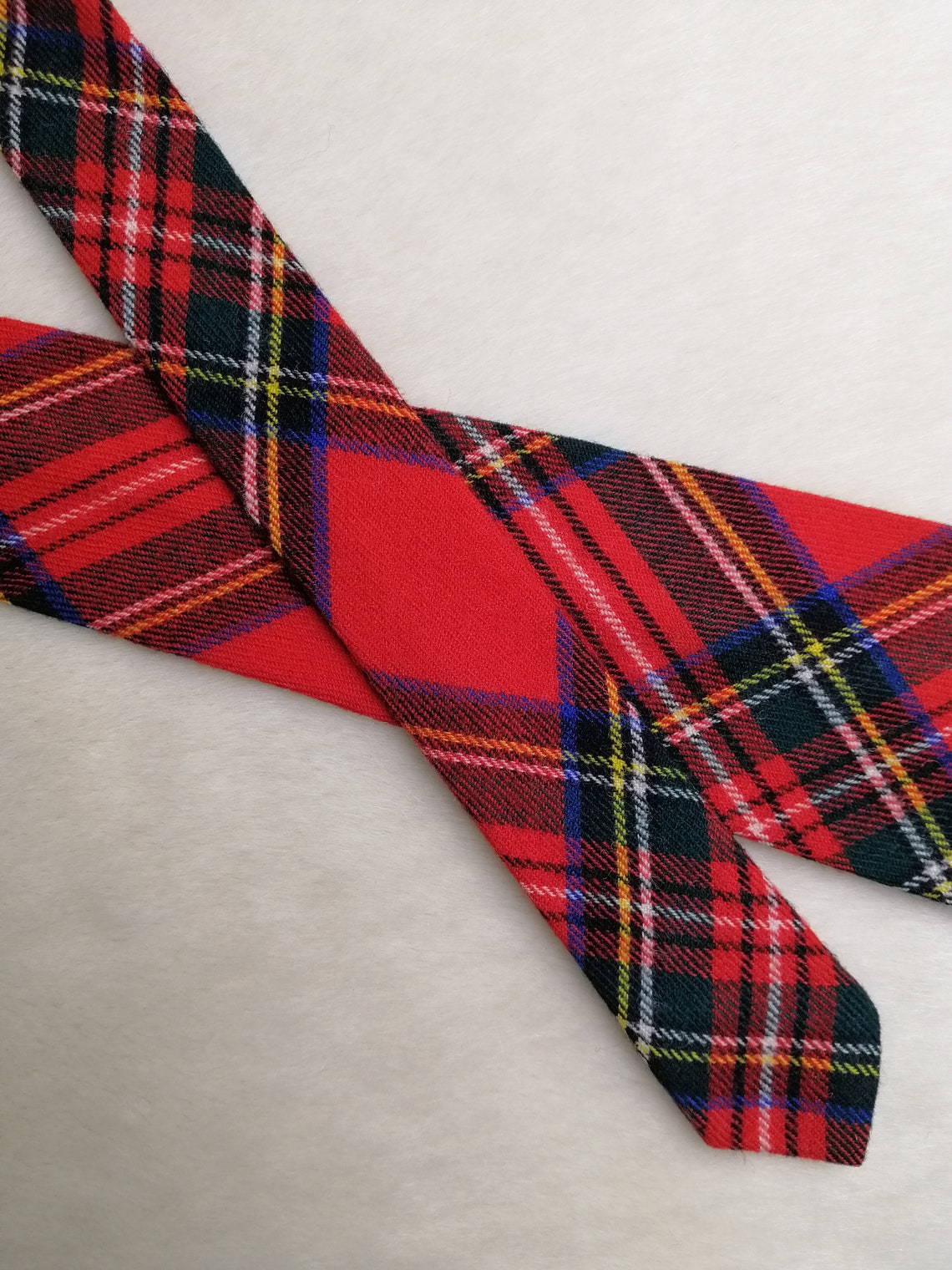 Made in Scotland Tartan Necktie Vintage Wool Scottish Plaid - Etsy