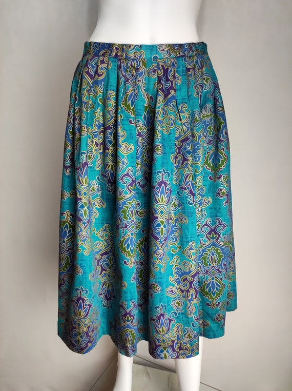 Gonna in cotone austriaco gonna popolare Dirndl gonna midi tradizionale Trachten gonna tirolese dell Oktoberfest gonna alpina bavarese tedesca taglia L Etsy Italia
