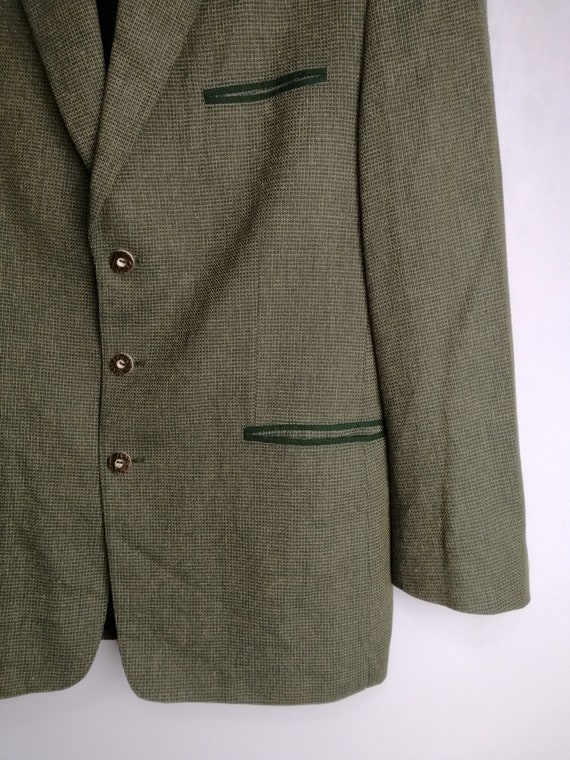 Mens Trachten Jacket, Austrian Wool & Silk Jacket… - image 7