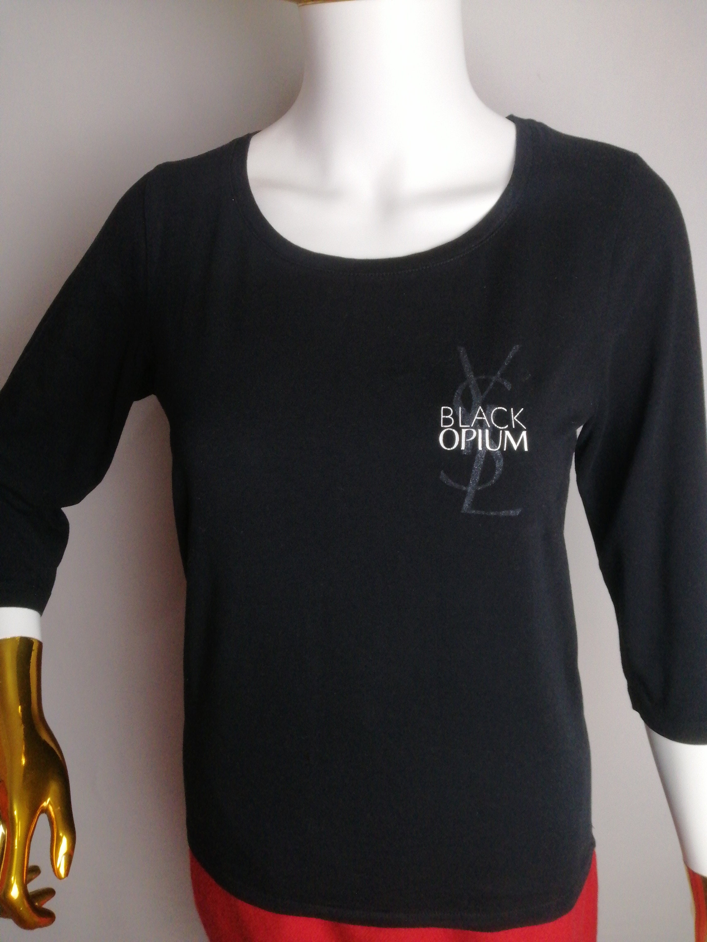 YVES SAINT LAURENT Uniform Big Logo T-shirt, Ysl Parfums