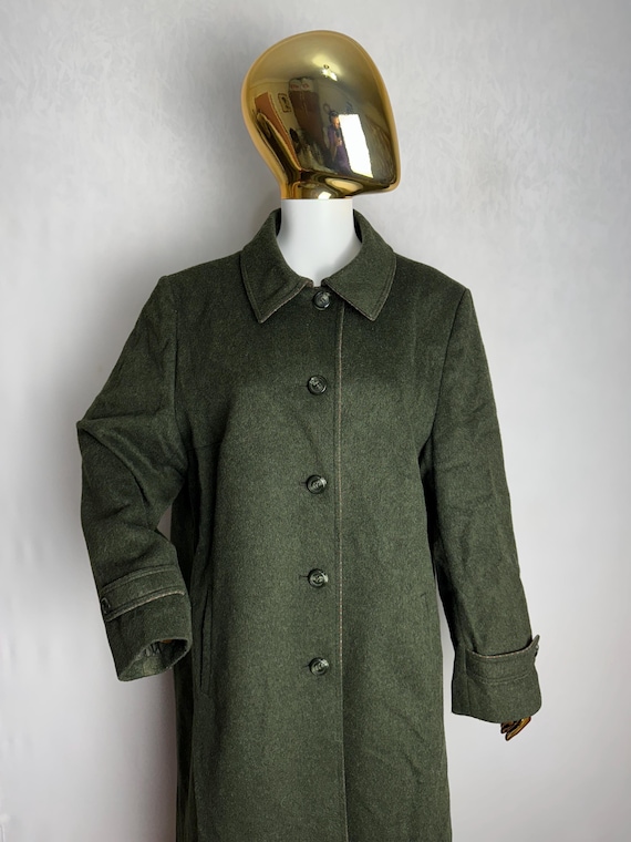 Loden Wool Coat, Womens Austrian Wool Jacket, Green Trachten