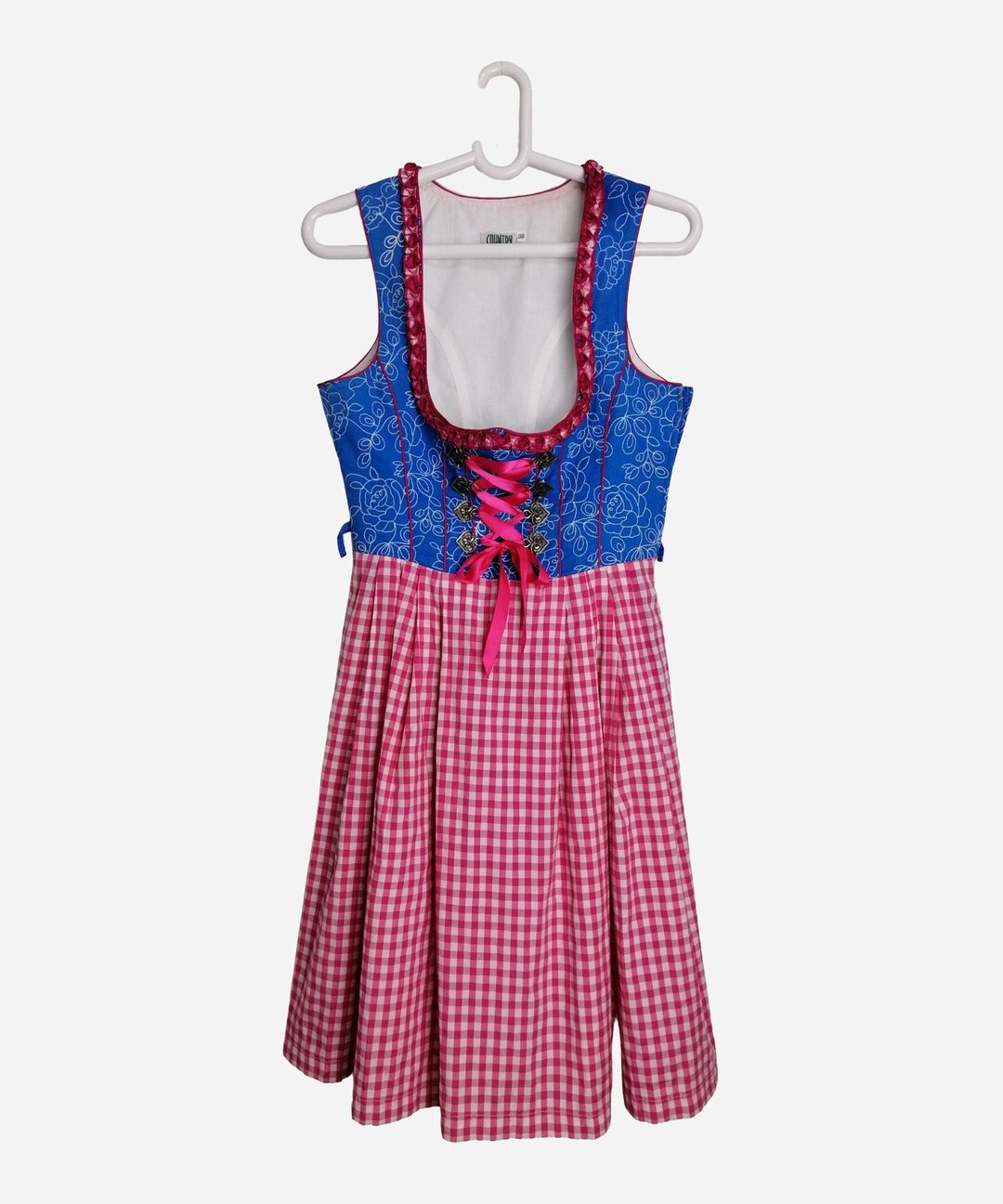 VINTAGE Dirndl Dress Traditional Sleeveless Trachten Dress Austrian ...