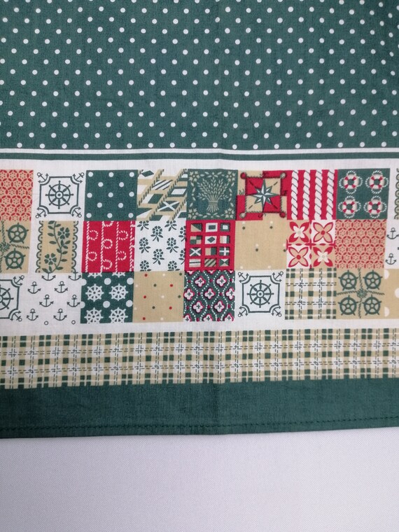 DONALDSON Cotton Scarf, Patchwork Pattern Neckerc… - image 7