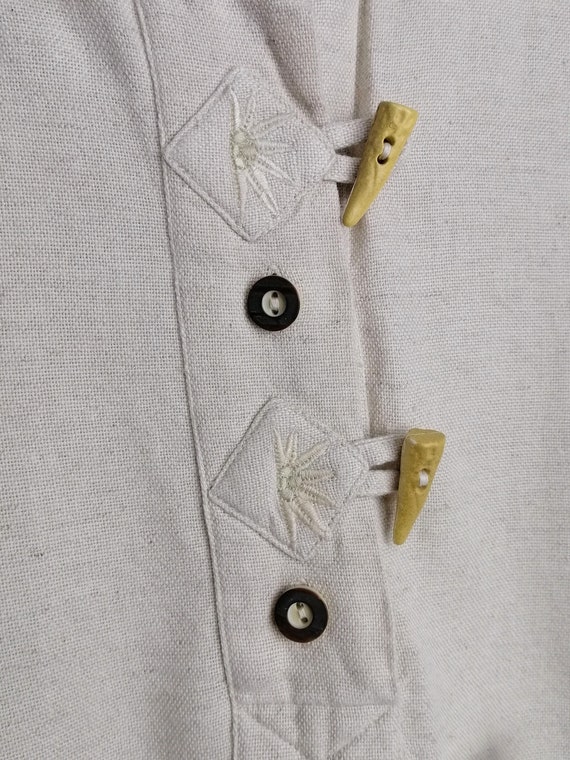 TRACHTEN Womens Folk Shirt, Linen Blend Dirndl Bl… - image 5