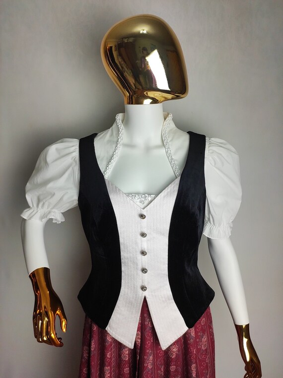 Austrian Dirndl Corset Top, Traditional Trachten V