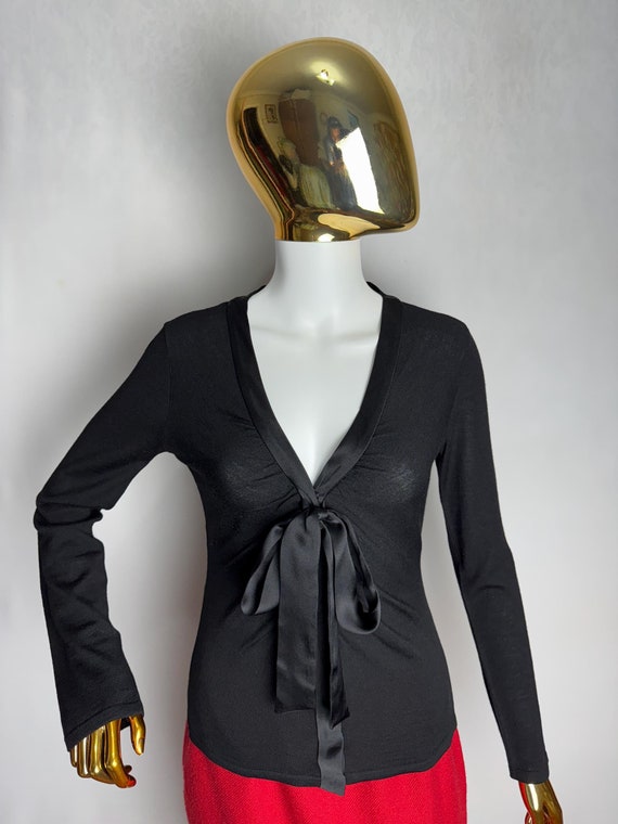 Cardigan in lana e seta ALBERTA FERRETTI, maglione morbido in