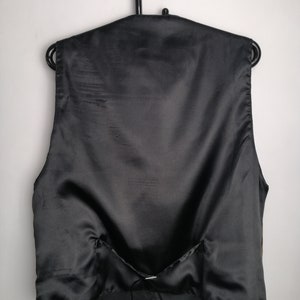 VINTAGE Mockaväst Äkta Läder Western Cowboyväst Unisex Brun Festivalväst bild 4