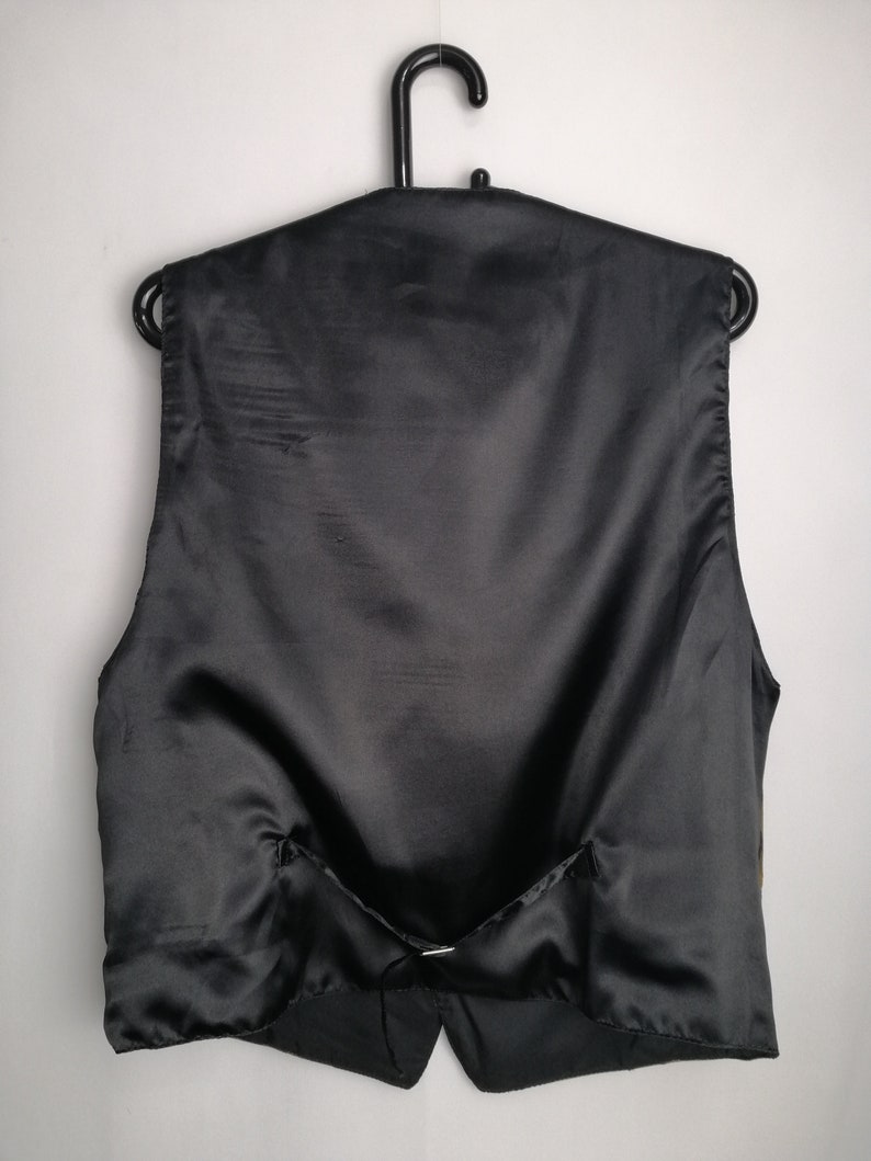 VINTAGE Mockaväst Äkta Läder Western Cowboyväst Unisex Brun Festivalväst bild 4