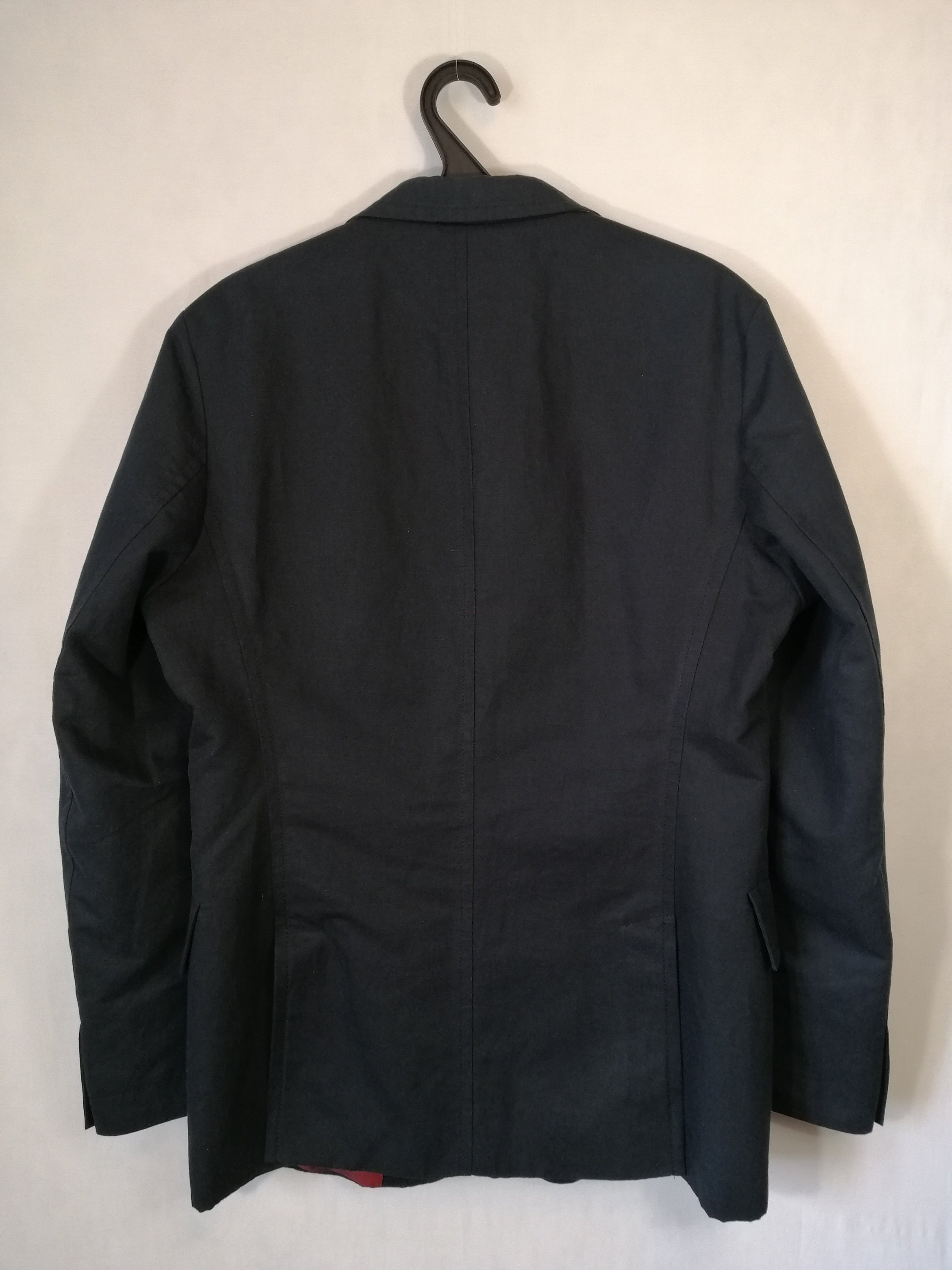 HUGO BOSS Vintage Mens Blazer Cotton Linen Jacket Navy Blue | Etsy