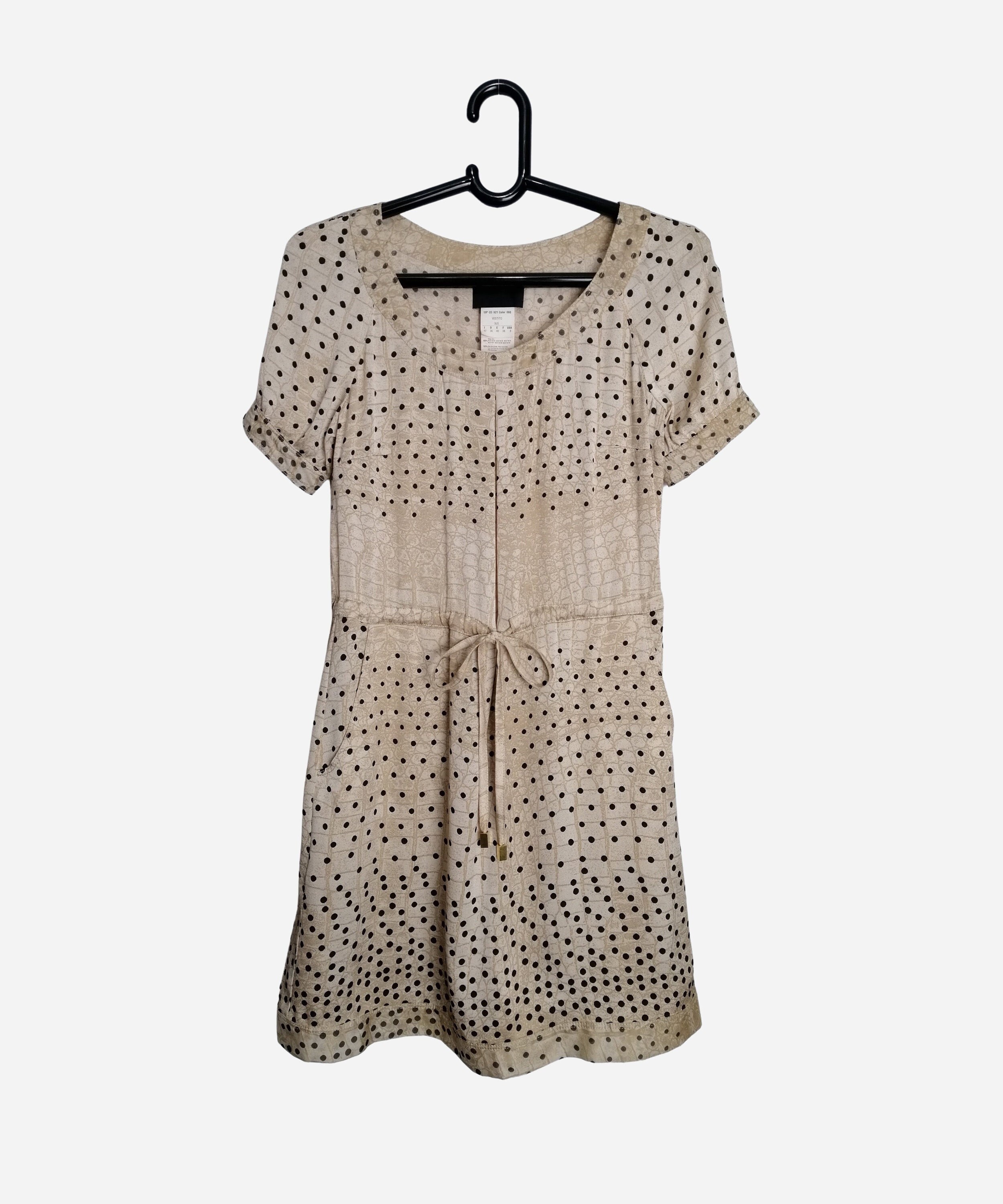 ROBERTO CAVALLI Vintage Silk Dress Italian Designer Polka