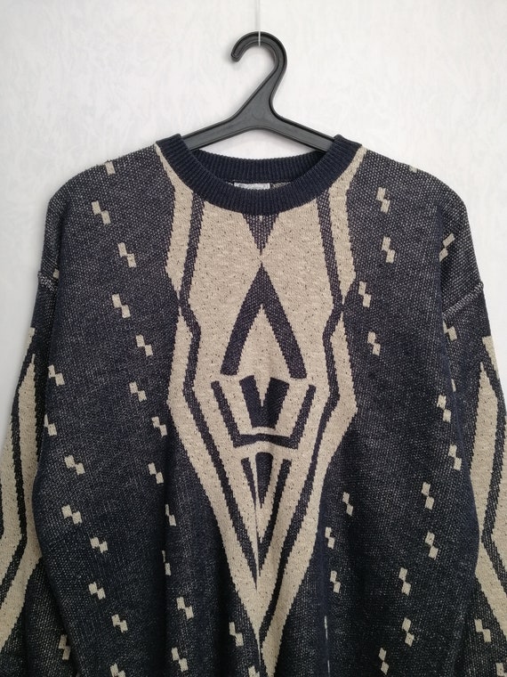 GIACCOMO LARUSSO Vintage Mens Sweater 80s 90s Ove… - image 2