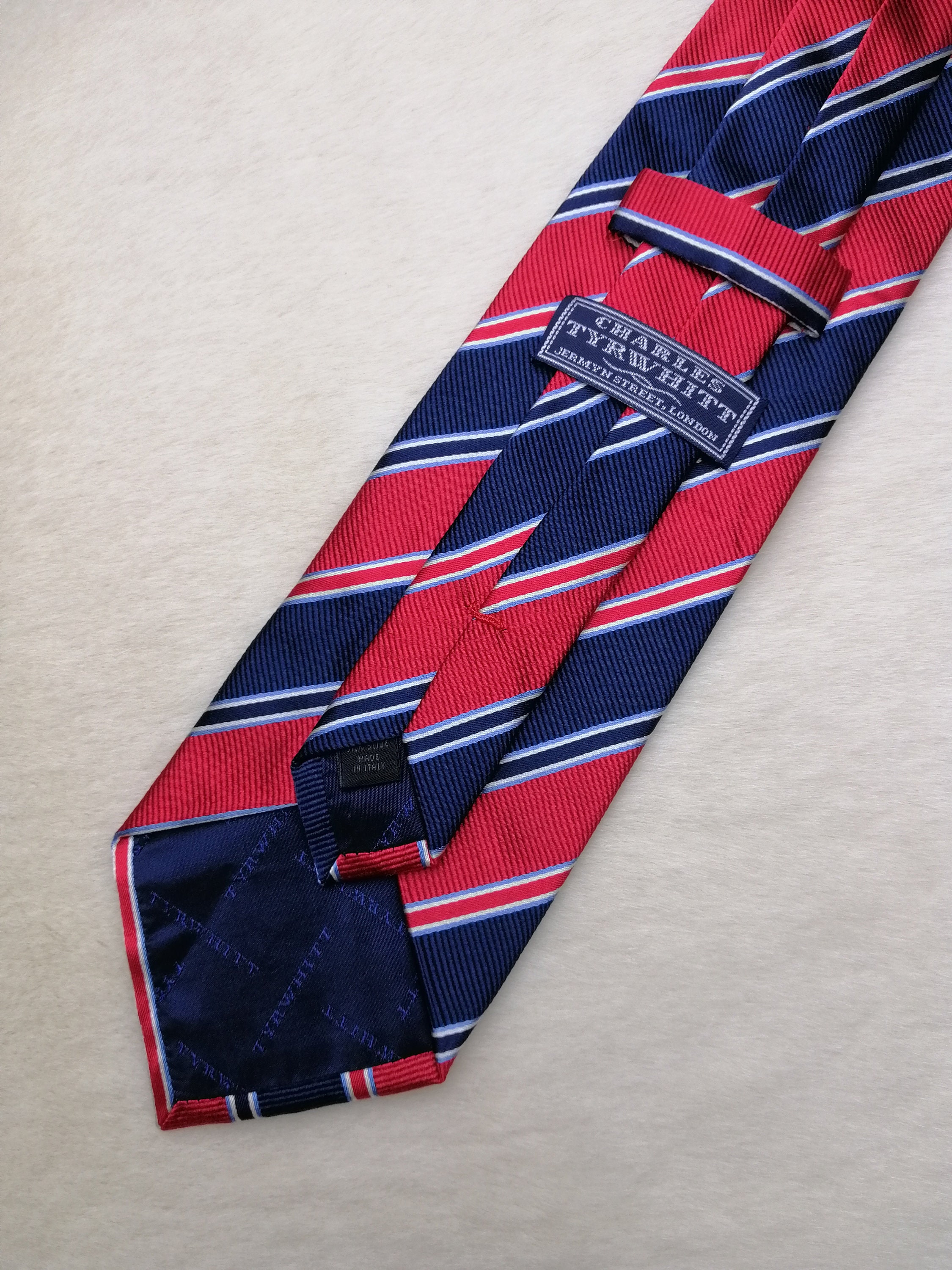 CHARLES TYRWHITT メンズネクタイ、ヴィンテージ ピュアシルクネクタイ 