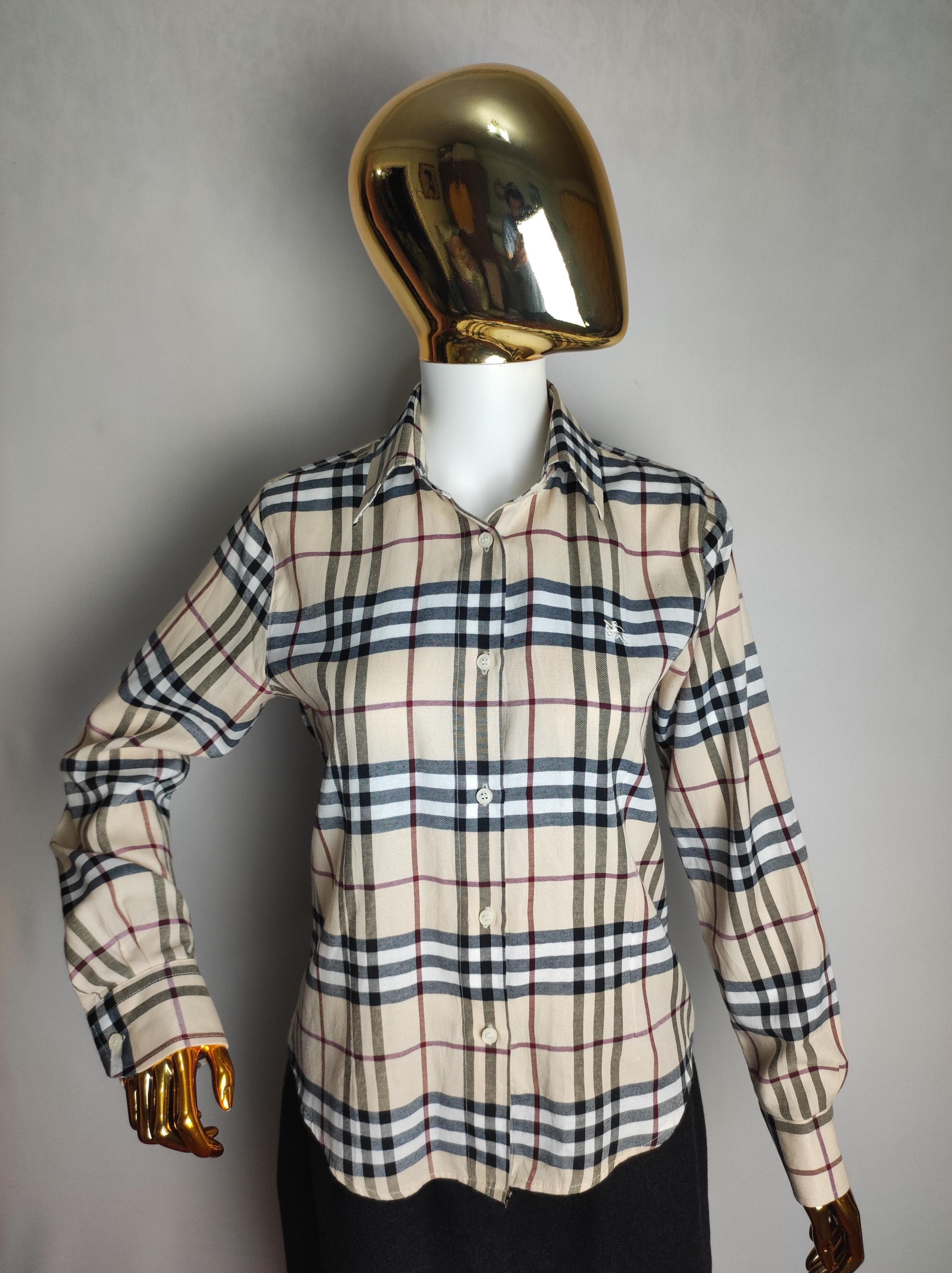 Burberry button up womens discount