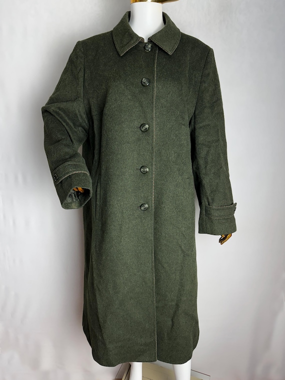 Loden Wool Coat, Womens Austrian Wool Jacket, Green Trachten