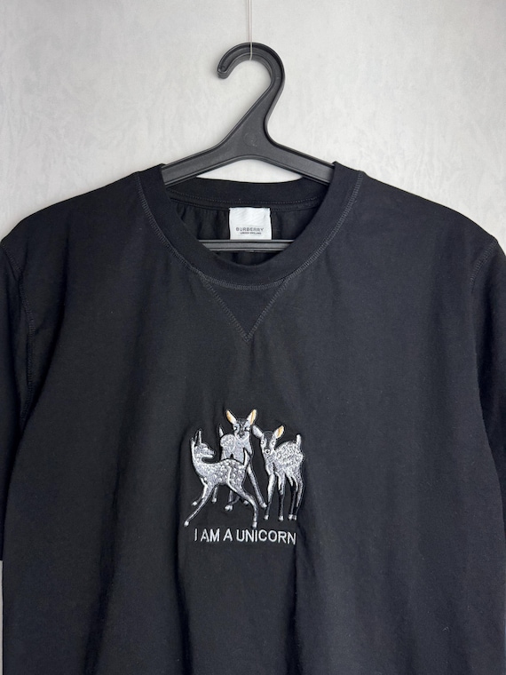 BURBERRY I Am A Unicorn T-shirt, Y2K Authentic Designer Graphic