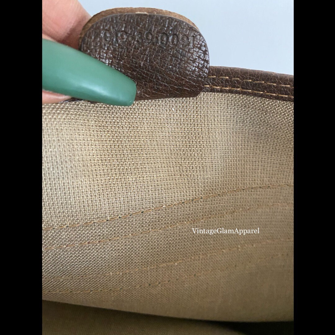 Authentic Vintage Gucci Messenger Bag/gg Monogram Canvas