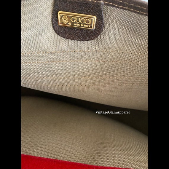 Authentic Vintage Gucci Messenger Bag/GG Monogram… - image 5